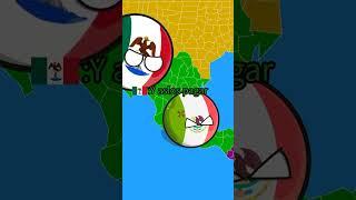 México se vuelve El Gran imperio mexicano  #countryballs  #imperio #mexico #shorts