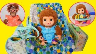 Baby Monkey Morning Routine  packing baby bag and lunchbox