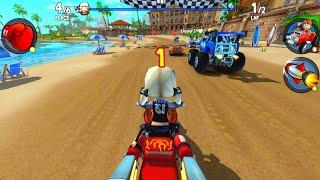 Roxy with his New Superbike! Racing HardBeach Buggy Racing 2