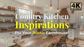 2025's BEST Rustic Farmhouse Country Kitchen Design Ideas! Discover Your Dream Kitchen NOW.