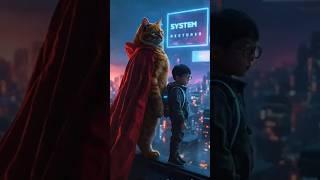 Superhero Cat Saves Cyber City | Orange Cat vs Evil AI | Epic Rescue Story 2025 #cat #savior #cute