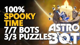 Spooky Time Walkthrough 100% Bots and Puzzles Astro Bot