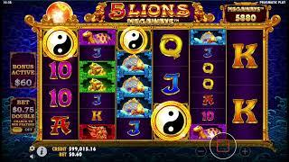 BUY A BONUS with 5 Lions Megaways Slot Play || Round 124