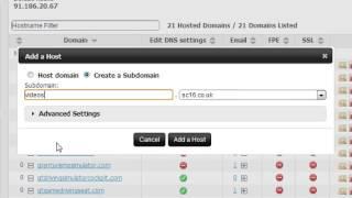 How to create a subdomain at Comtech Pal