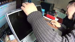 Как разобрать экран на ноутбуке HP Envy 17. Замена матрицы. How to replace display