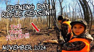 Opening Day Rifle Season 2024 - High Temps... But TWO Tags Filled!!!