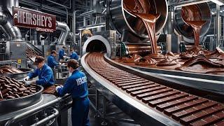 Hershey's MEGA FACTORY | How MILLION TONS Of Hershey's Chocolate Bars Are Made Every Day