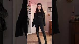 Casual goth ootd  #goth #gothfashion #ootd #alternativefashion #fyp