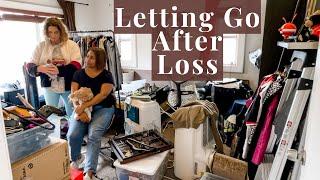 Decluttering After Loss of A Loved One || Decluttering The Junk Room || Declutter With Friends ️