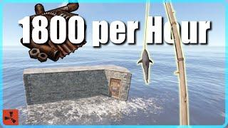 By Far the BEST Safe Scrap Farming, No Skills / BPs Required with New Fishing Meta in Rust