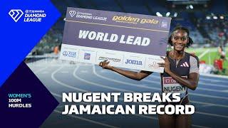 Ackera Nugent breaks Jamaican RECORD in Rome 100m hurdles - Wanda Diamond League 2024