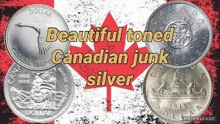 Beautiful toned Canadian Junk silver   from my buddy MikeGPO