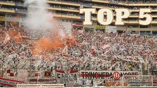 TOP 5 CANTICOS DE LA TRINCHERA (U) NORTE