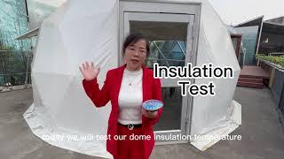 Insulation Test Good with RAX TENT double layer thermal insulation