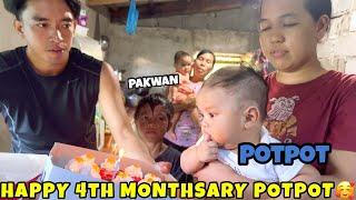 MONTHSARY NG ANAK NI SABET AT MELTONG | HAPPY MONTHSARY POTPOT | KAKATUWA DAMING BATA