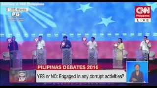 VP DEBATE | Yes Or No: Engaged in any corrupt activities?