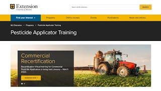 MU Extension Pesticide Applicator Training 2023