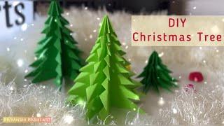 DIY Christmas Tree with paper  | christmas craft ideas #christmasdecorations #origamicraft