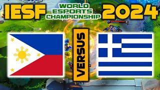 PHILIPPINES VS GREECE - IESF World Esports Championship 2024