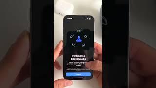 How to set up Personalise Spatial Audio for AirPods! #appledsigntips