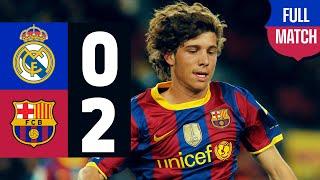 The day SERGI ROBERTO DEBUTED in EUROPE | Real Madrid 0 vs FC Barcelona 2 | FULL MATCH 