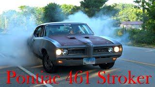 1968 Pontiac GTO 461 Stroker w/Butler Performance CNC-ported Edelbrock D-port Heads - Burnouts