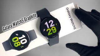 ASMR Samsung Galaxy Watch 5 Aluminum 44mm LTE (Graphite) Unboxing