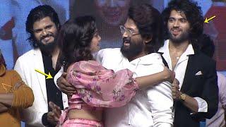 Allu Arjun Tight HUGS Actress Saanvi Megghana | Vijay Deverakonda | Pushpaka Vimanam | Filmylooks