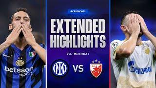 Inter vs. Crvena zvezda: Extended Highlights | UCL League Phase MD 2 | CBS Sports Golazo