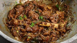 Mutton Pepper Fry/ Mutton Fry Recipe/ Mutton Varuval