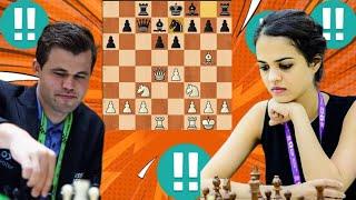 First class Magnus Carlsen vs Tania Sachdev 11