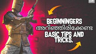 BGMI BASIC GUIDANCE FOR BEGINNERS | PUBG MOBILE TIPS & TRICKS MALAYALAM | BE A EXPERT PLAYER