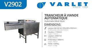 V2902 - Trancheur automatique à viande / Automatic Meat Slicer