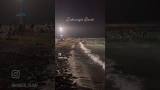 Dubai Night Beach | Kite Beach #youtubeshorts #shortsfeed #shortvideo