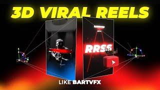 How to EDIT LIKE BartVFX | 3D Viral REELS | After Effects Tutorial | NO PLUGINS