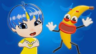 Banana with Anime Heroes | D Billions Kids Songs