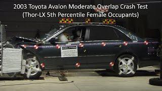 2000-2004 Toyota Avalon NHTSA Moderate Overlap Crash Test (56 Km/h - Female Occupants)