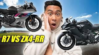 YAMAHA R7 VS KAWASAKI NINJA ZX4-RR TWO "BEGINNER" SPORTBIKES