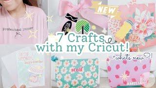 7(ish?) new Cricut crafts! ️ {+what’s new} back to school dollar tree crafts & card making | cwm