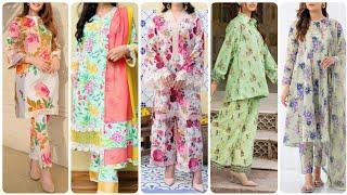 All Over Printed Dress Designs 2024 || Same Print Shalwar Kameez Designs / 2 Piece Same Print Dress