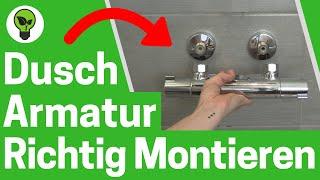 Duscharmatur Montieren  ULTIMATIVE ANLEITUNG: Wie Wasserhahn mit Thermostat in Dusche Einbauen???