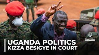 Uganda's Kizza Besigye appears in military court on 'terrorism' charges