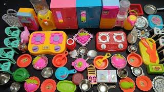 6 Minutes satisfying with unboxing Hello kitty sanrio kitchen set|Tiny ASMR MINIATURE kitchen set 84