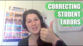 How to correct student errors - try these methods for teaching English online.