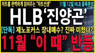 [HLB 에이치엘비] "긴급" 진양곤회장 제노포커스 장내매수.. 진짜 미X건가요? 하지만 11월 반드시 반등구간은 나올 수 밖에 없습니다. #hlb#hlb목표가#hlb주식