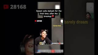 SPEED CALLS AALIYAH FOR THE FIRST TIME AFTER THE BREAKUP & THIS HAPPEN #shorts #shortsvideo #speed