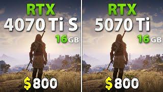 RTX 5070 Ti vs RTX 4070 Ti SUPER - Test in 16 Games | 4K