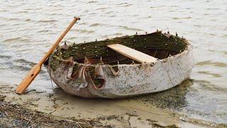 Making a Boyne Currach / Coracle