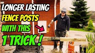 Make Your Fence Posts LAST LONGER ! (PRO TIPS)