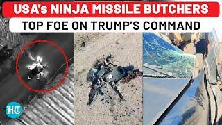 Unedited Footage: US Uses Hellfire Missile For First Time To Wipe Out Its Enemy On Trump's Order